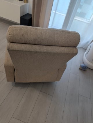 Sillón relax reclinable manual beige