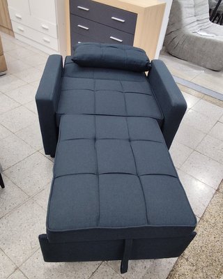 Butaca Sofá Cama Azul Tela