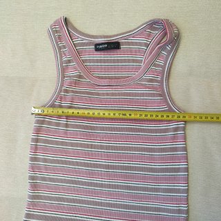Camiseta tirantes Inside rayas malva talla S