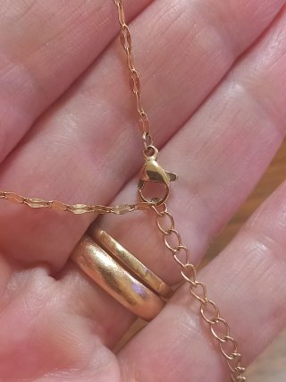 Collana quadrifoglio verde e oro