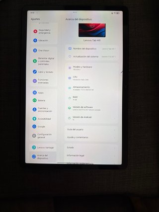 Tablet Lenovo Negra
