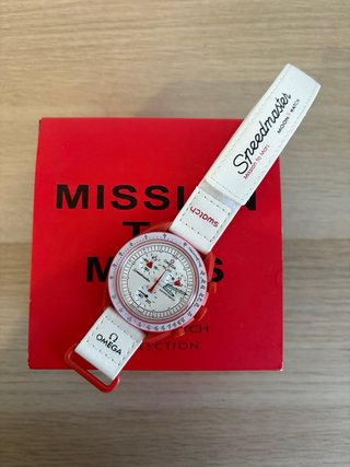 Omega x Swatch Mission to Mars Rosso