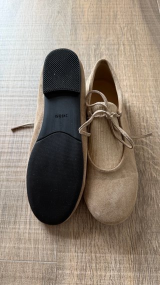 Bailarinas efecto ante beige