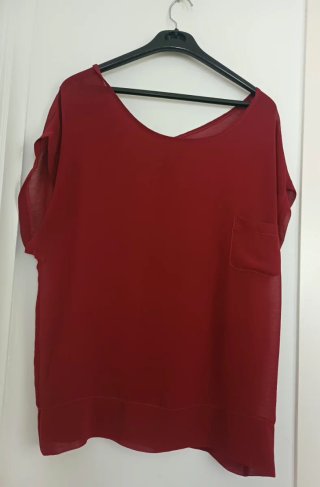SHEIN Camisa Roja Talla L