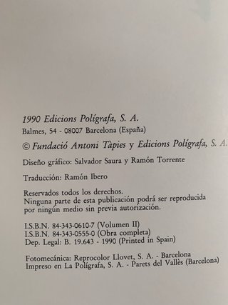 Tàpies. Obra completa. Volumen 2. 1961-1968