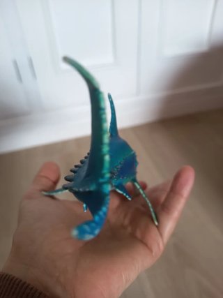 Tiburón prehistórico con boca articulada