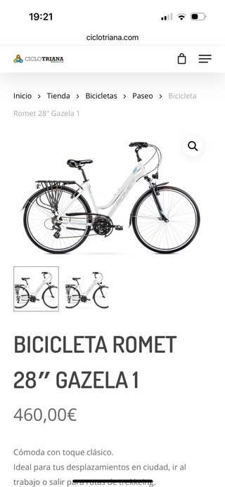 Bicicleta Trekking Romet Gazela 1