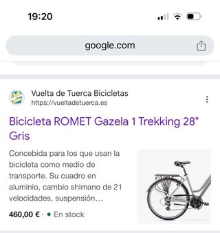 Bicicleta Trekking Romet Gazela 1