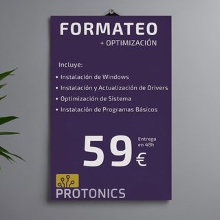 Formateo tu ordenador en tienda oficial