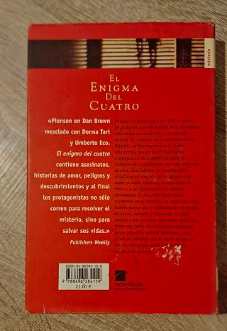 Libro El Enigma de Cuatro.