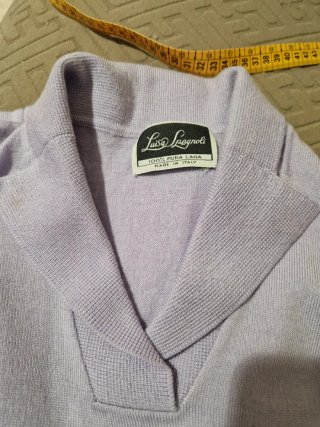 Maglia Luisa Spagnoli 100% Lana Vergine Viola