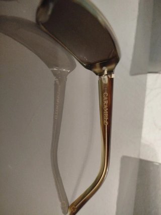 Gafas de sol vintage Caramelo marrones y doradas