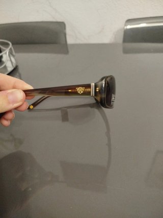 Gafas de sol vintage Caramelo marrones y doradas