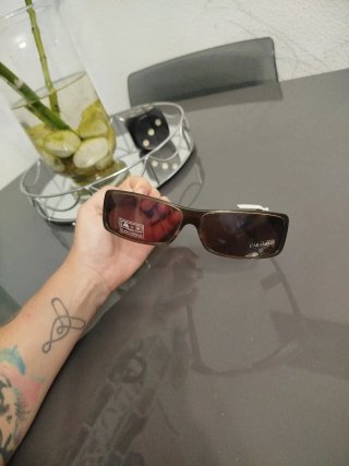 Gafas de sol vintage Caramelo marrones y doradas