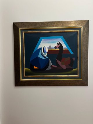 Pintura Abstracta Enmarcada