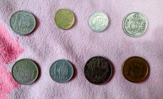 Lote 16 Monedas Pesetas Varias Épocas.