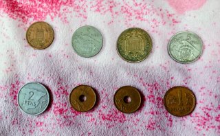Lote 16 Monedas Pesetas Varias Épocas.