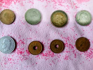 Lote 16 Monedas Pesetas Varias Épocas.