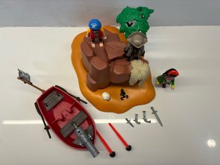 Playmobil Isla Pirata con Barco y Figuras