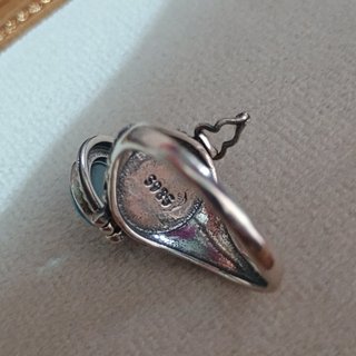 Anillo Plata Aguamarina Natural