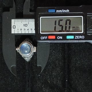 Anillo Plata Aguamarina Natural