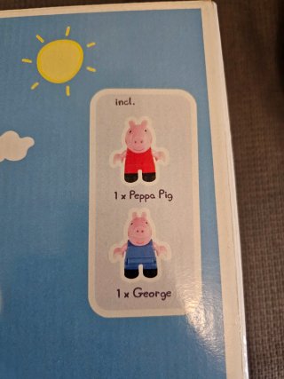 Juego de construcción tipo LEGO casa Peppa Pigg