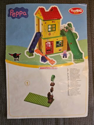 Juego de construcción tipo LEGO casa Peppa Pigg