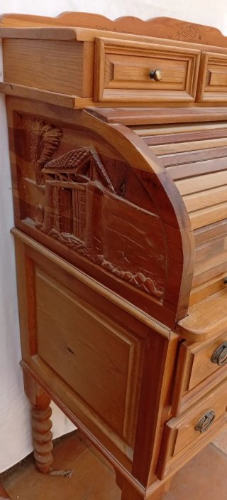 Escritorio Buró Madera con Cajones