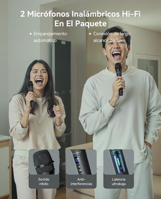 Sistema karaoke 500W GKD60 2 micros NUEVO