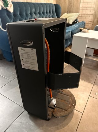 Estufa de gas Greengear negra