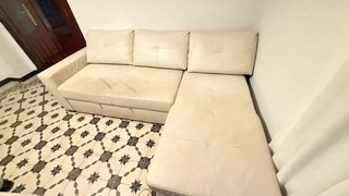 Se regala Sofá 3 plazas con chaiselongue abatible