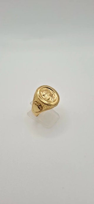 Anillo Sello Hombre 18k