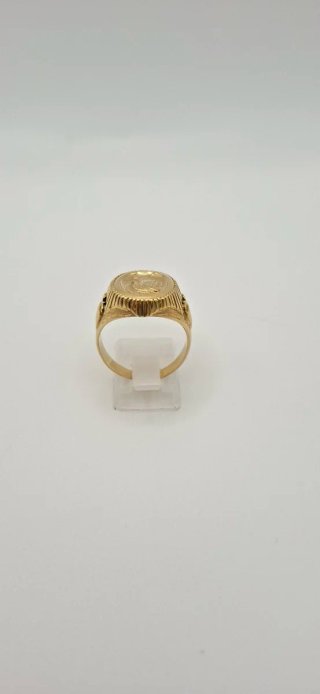 Anillo Sello Hombre 18k