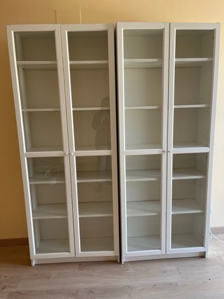 Vitrina Ikea Billy/Oxberg Blanca