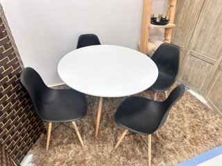 NUEVO JUEGO MESA REDONDA CON 4 SILLAS
