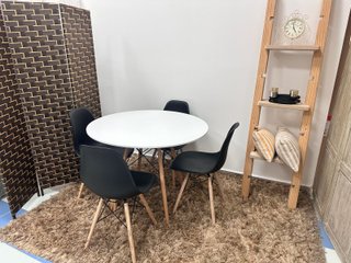NUEVO JUEGO MESA REDONDA CON 4 SILLAS