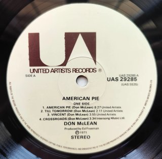 LP 1979 🇬🇧 DON MCLEAN - AMERICAN PIE