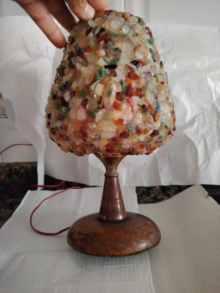 Lámpara Vintage Piedras Naturales