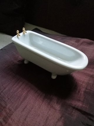 Bañera miniatura per case delle bambole