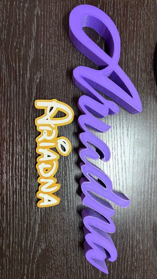 Nombres personalizados 3d