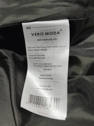 VERO MODA piumino parka lungo vintage donna tg. M