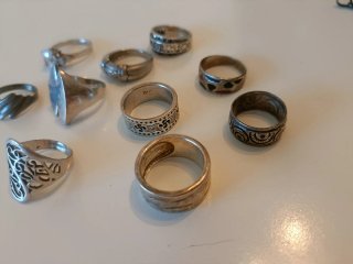 Lote de anillos de plata