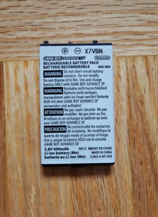 Batería Recargable Game Boy Advance SP - Nintendo