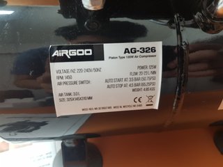 Compresor Airgoo AG-326 Aerógrafo