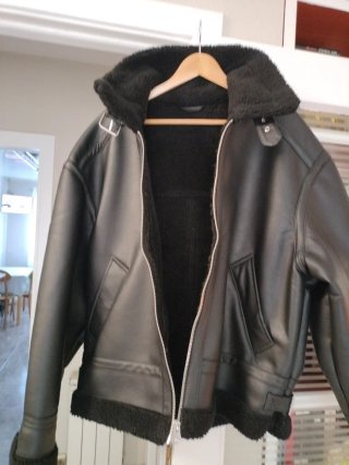 Chaquetón H&M Negro Hombre