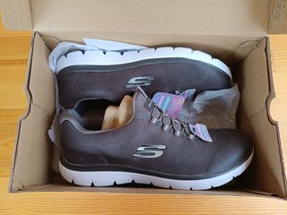 Zapatillas Skechers Mujer Gris/Blanco Sin Estrenar