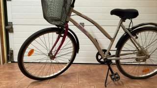 Bicicleta urbana con cesta