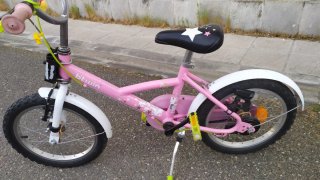 Bicicleta infantil Btwin 16 rosa