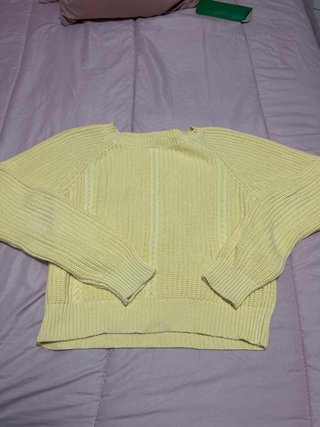 Jersey punto Stradivarius amarillo talla única