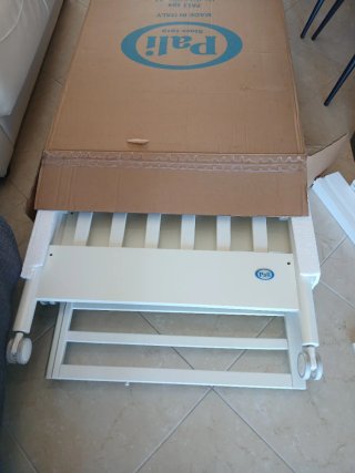 Lettino Pali in legno Con materasso antibatterico